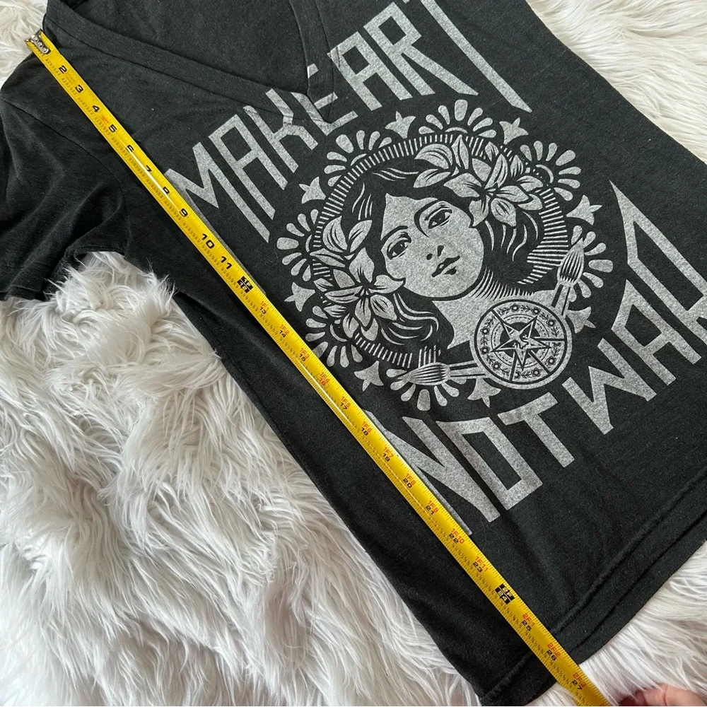 Obey • Make Art Not War Art Nouveau Deep V Neck - Picture 6 of 10